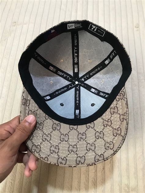 gucci new era caps|gucci hat with strap.